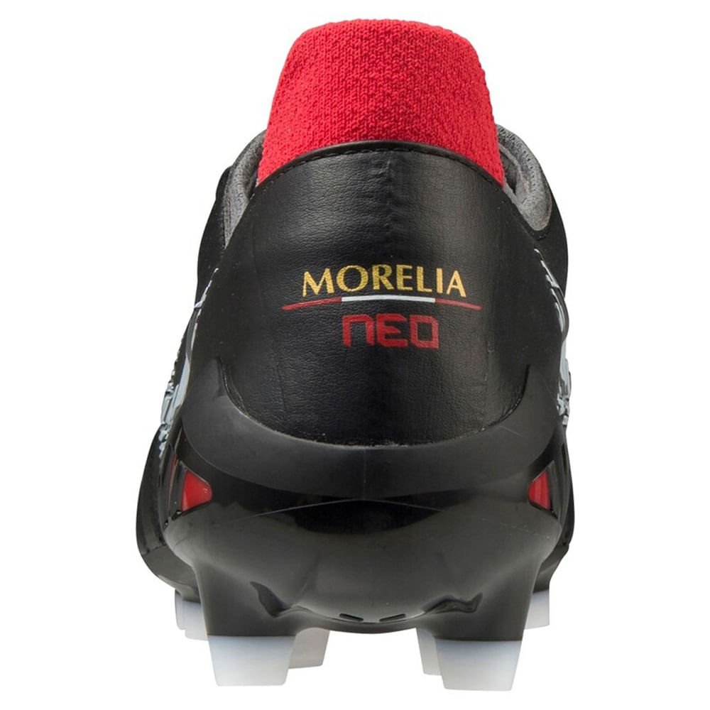 Chuteira de Campo Masculina Mizuno Morelia Neo III Japan Preto/Vermelho 4