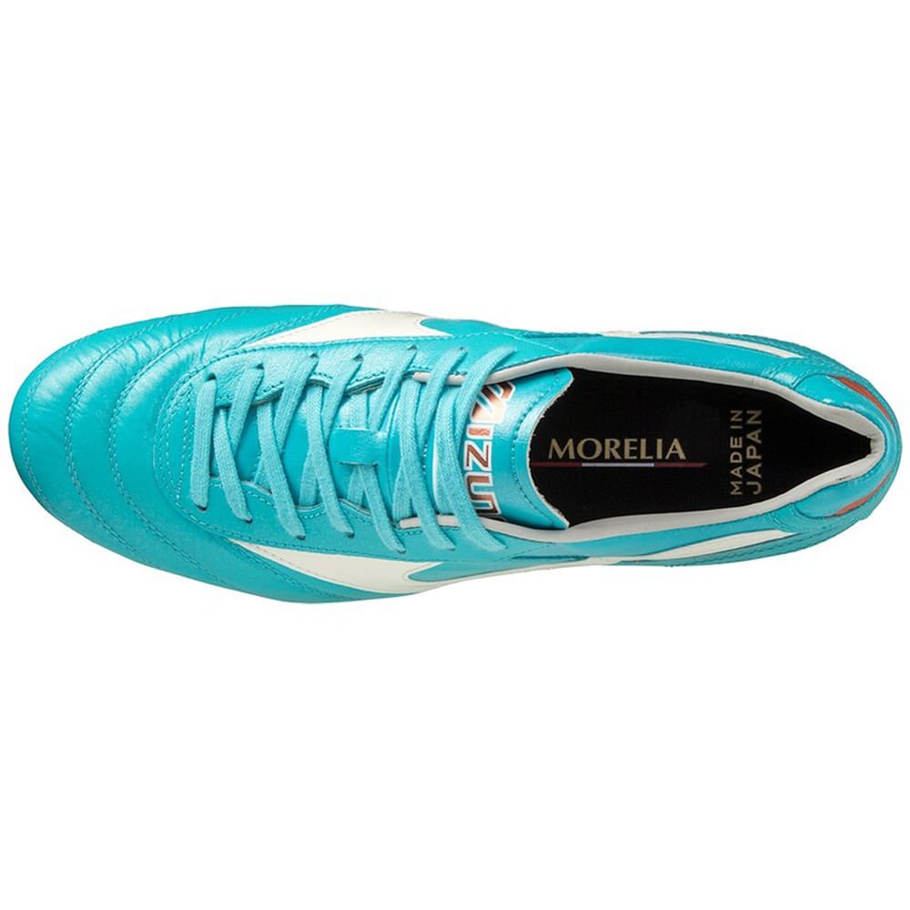 Chuteira de Campo Masculina Mizuno Morelia II Japan MD Azul