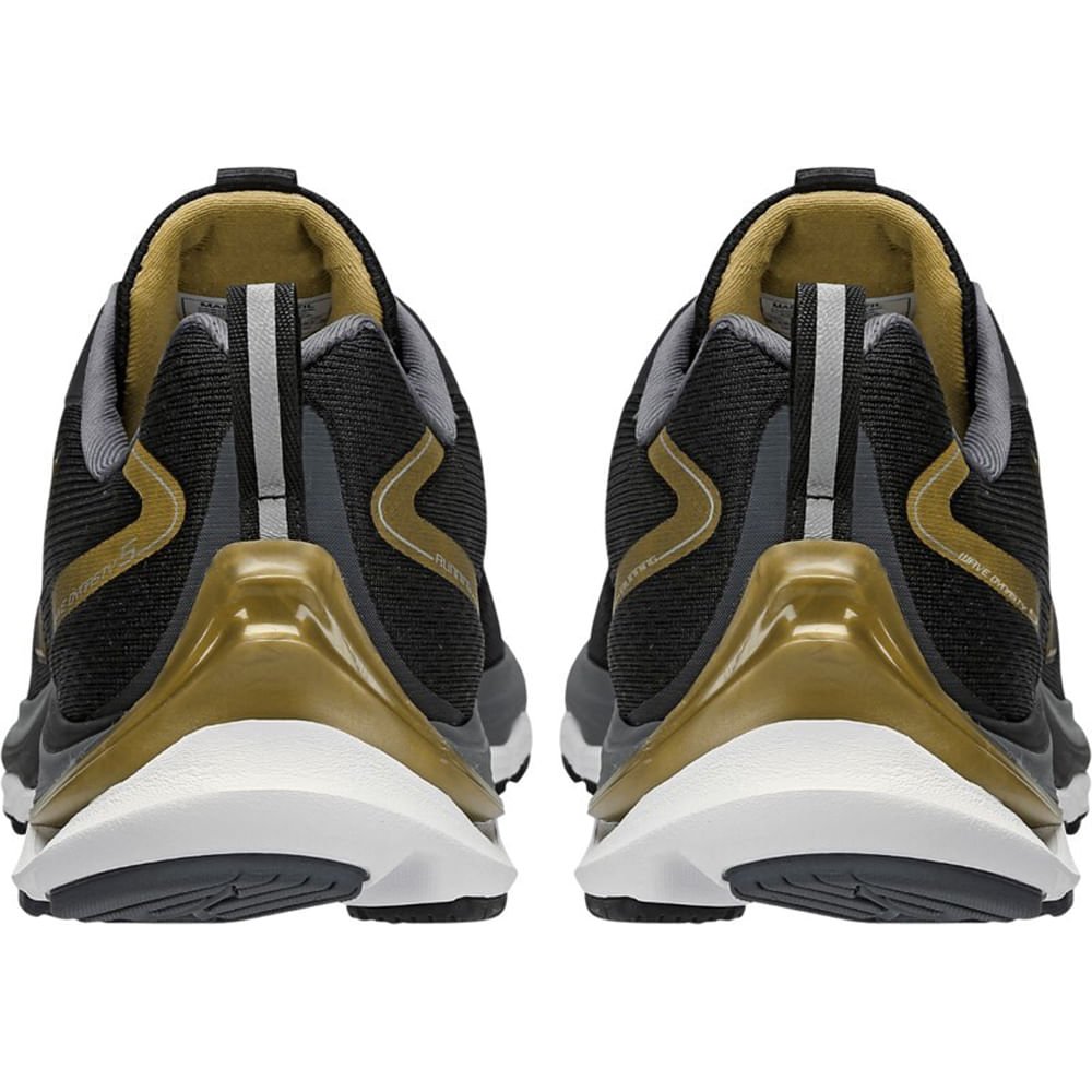 Tênis de Corrida Masculino Mizuno Wave Dynasty 5 Preto/Dourado 3