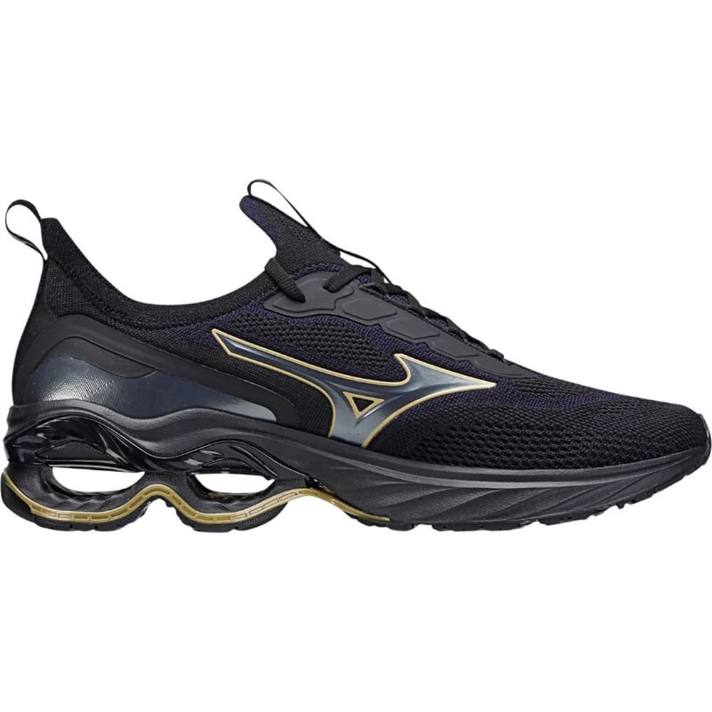 Tênis de Corrida Masculino Mizuno Wave Invictus 4 Preto 4
