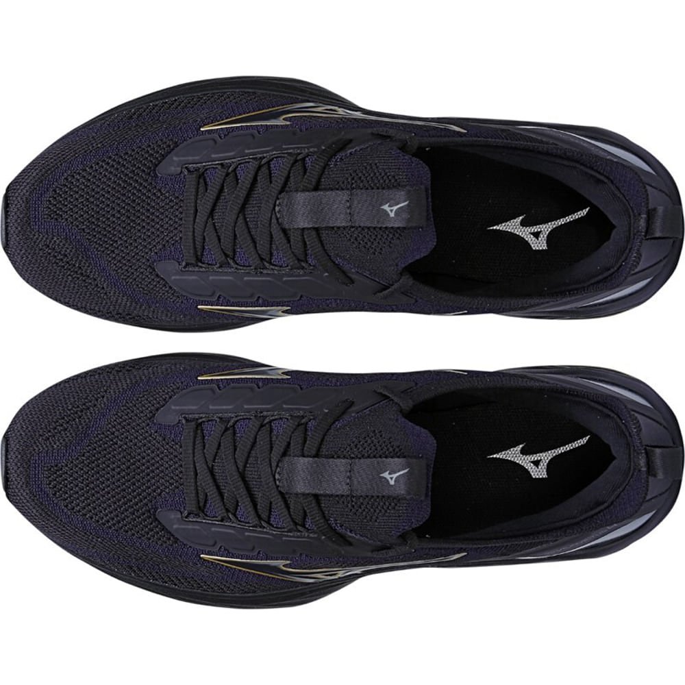 Tênis de Corrida Masculino Mizuno Wave Invictus 4 Preto