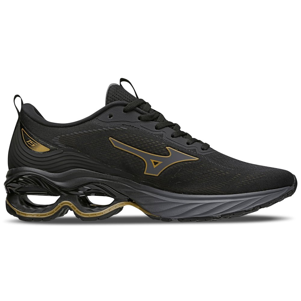 Tênis Mizuno Wave Frontier 15 Masculino Preto 4