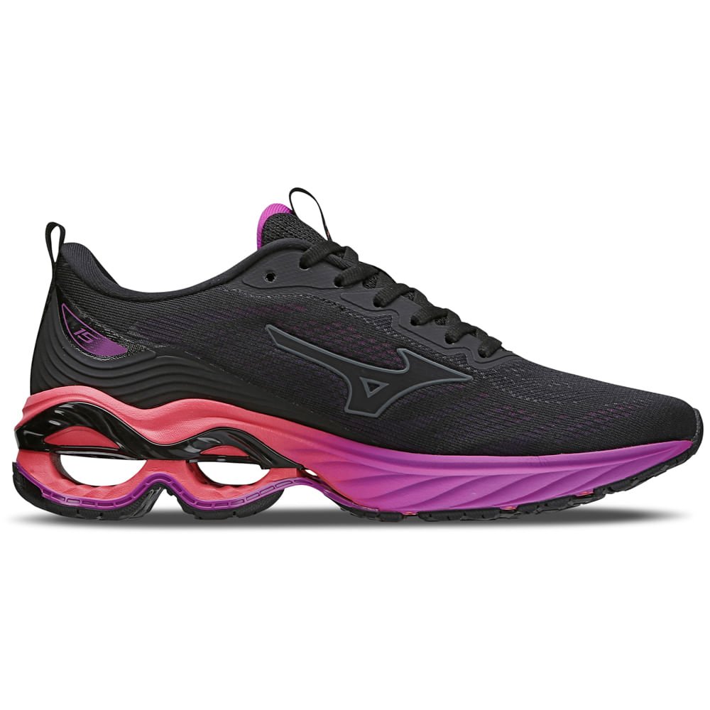 Tênis de Corrida Feminino Mizuno Wave Frontier 15 Preto 4
