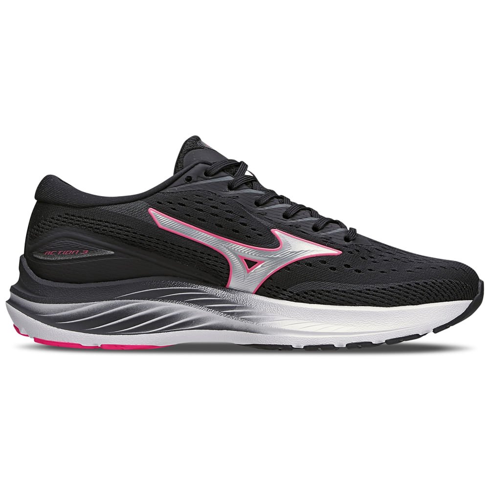 Tênis de Corrida Feminino Mizuno Action 3 Preto 4