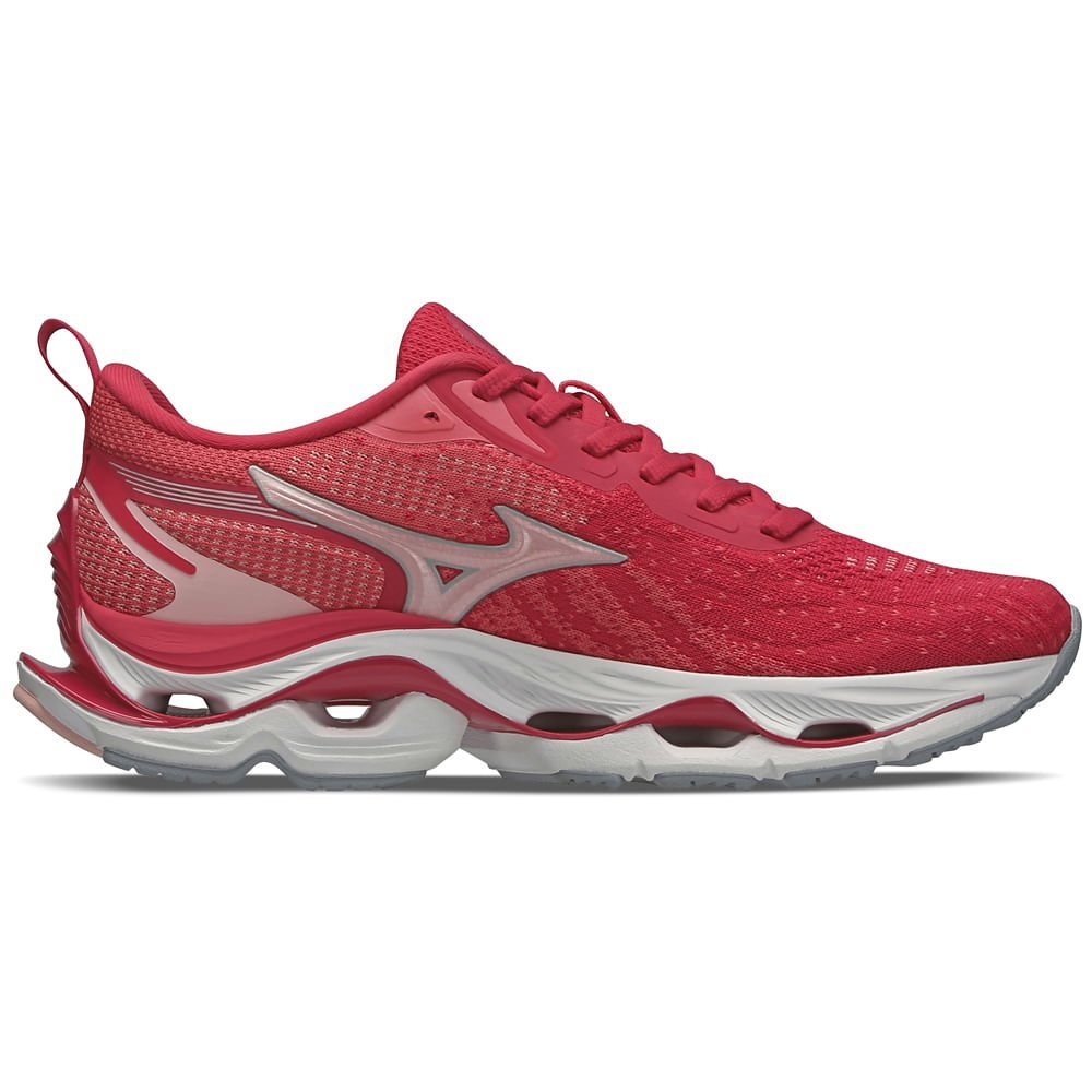 Tênis de Corrida Feminino Mizuno Wave Stratos Vermelho 4