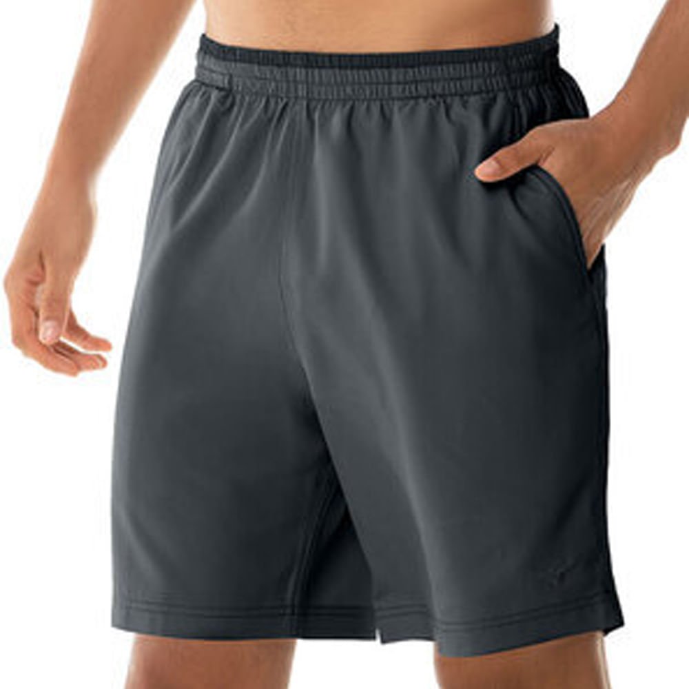 Kit 2 Bermudas Masculinas Mizuno para jogar Tennis Master Cinza/Preto 2