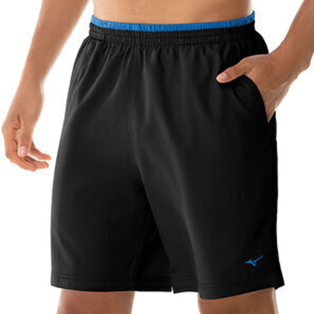 Kit 2 Bermudas Masculinas Mizuno para jogar Tennis Master Cinza/Preto 3