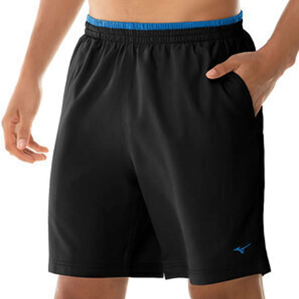 Kit 2 Bermudas Masculinas Mizuno para jogar Tennis Master Cinza/Preto 3