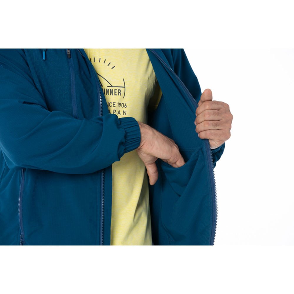 Jaqueta de Treino Masculina Mizuno Trail Azul 5