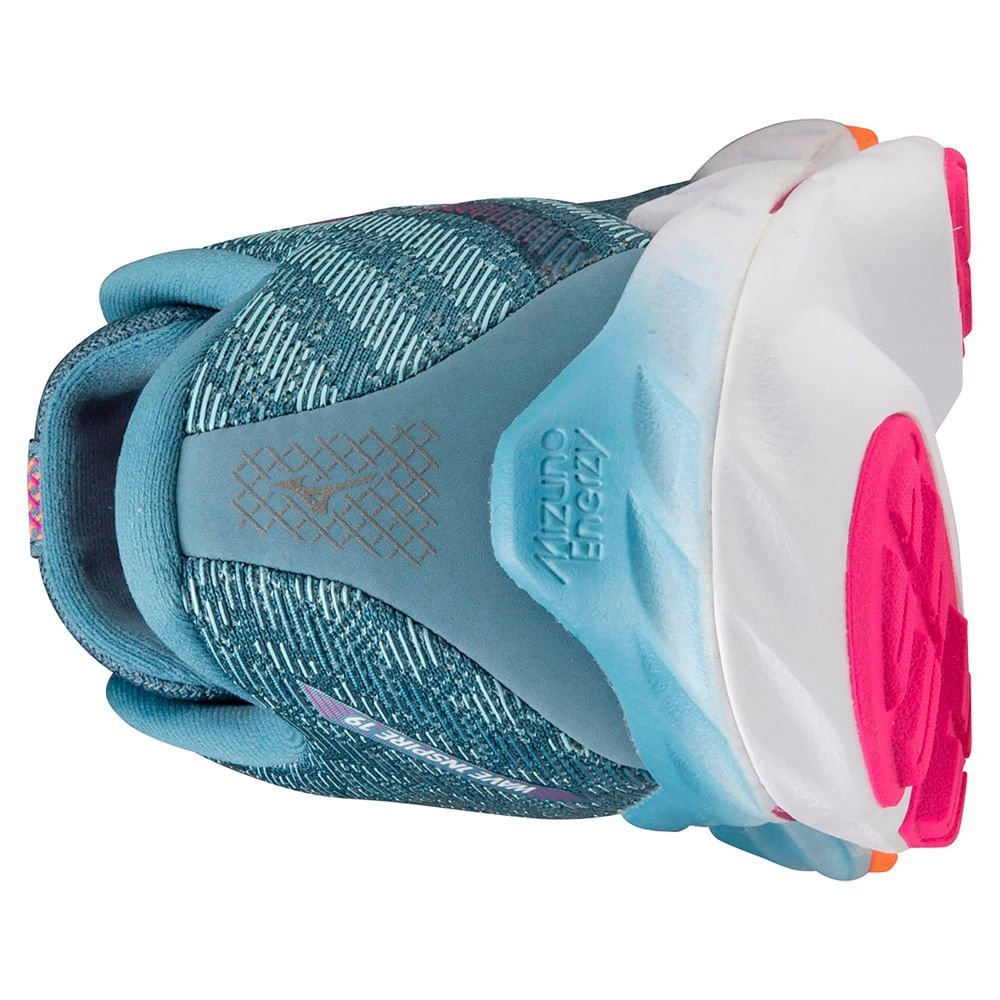 Tênis de Corrida Feminino Mizuno Wave Inspire 19 Azul 3