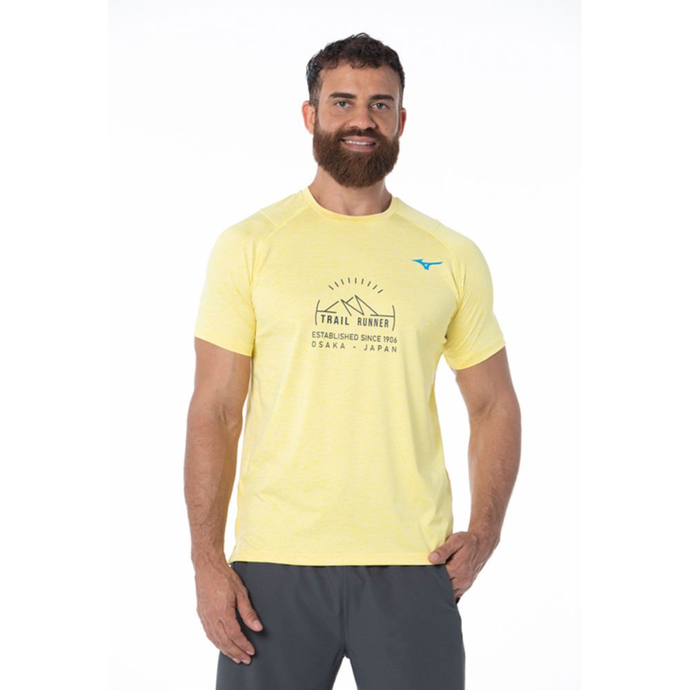 Camiseta de Treino Masculina Mizuno Trail Runner
