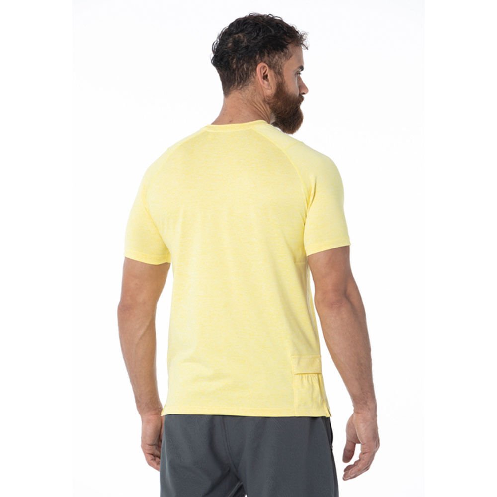 Camiseta de Treino Masculina Mizuno Trail Runner Amarelo 2