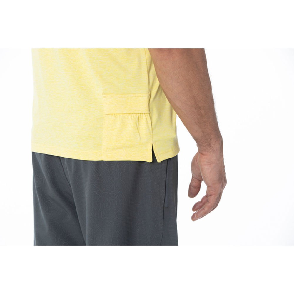 Camiseta de Treino Masculina Mizuno Trail Runner Amarelo 4