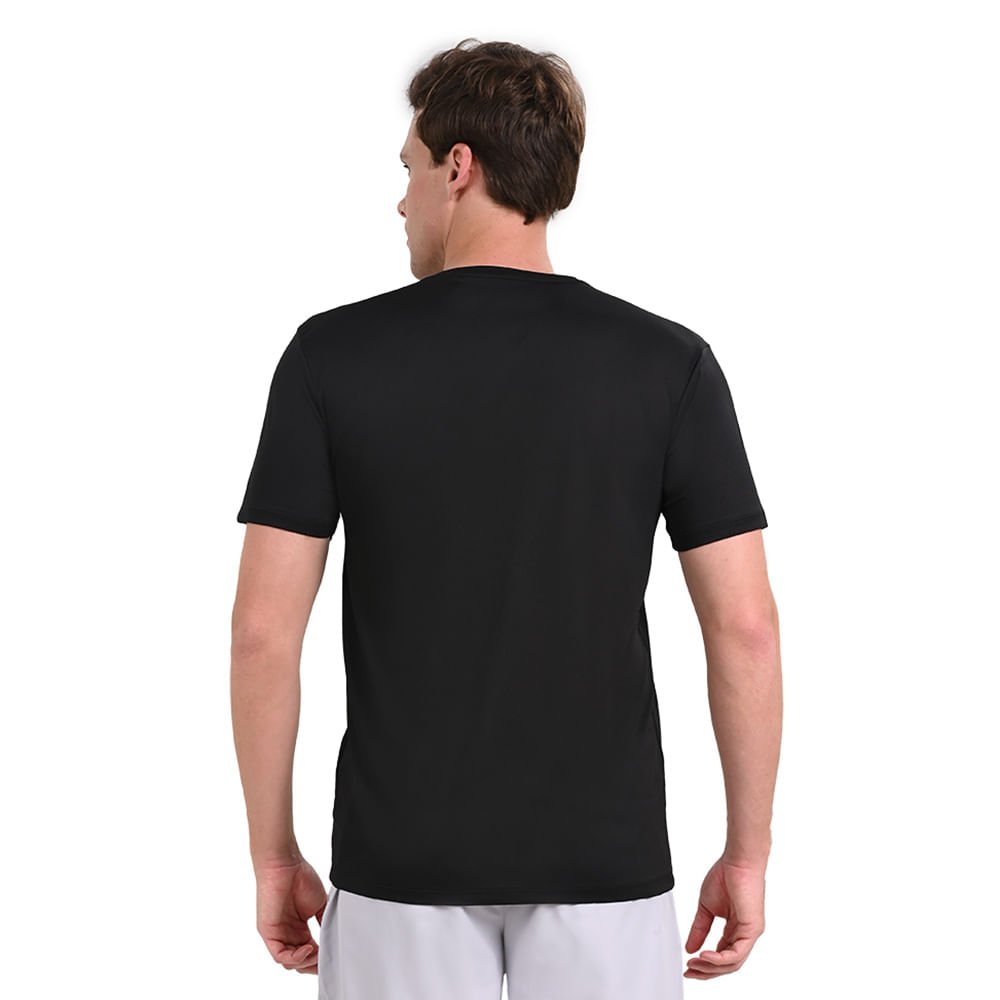 Camiseta de Corrida Masculina Mizuno Nirvana New Preto 3