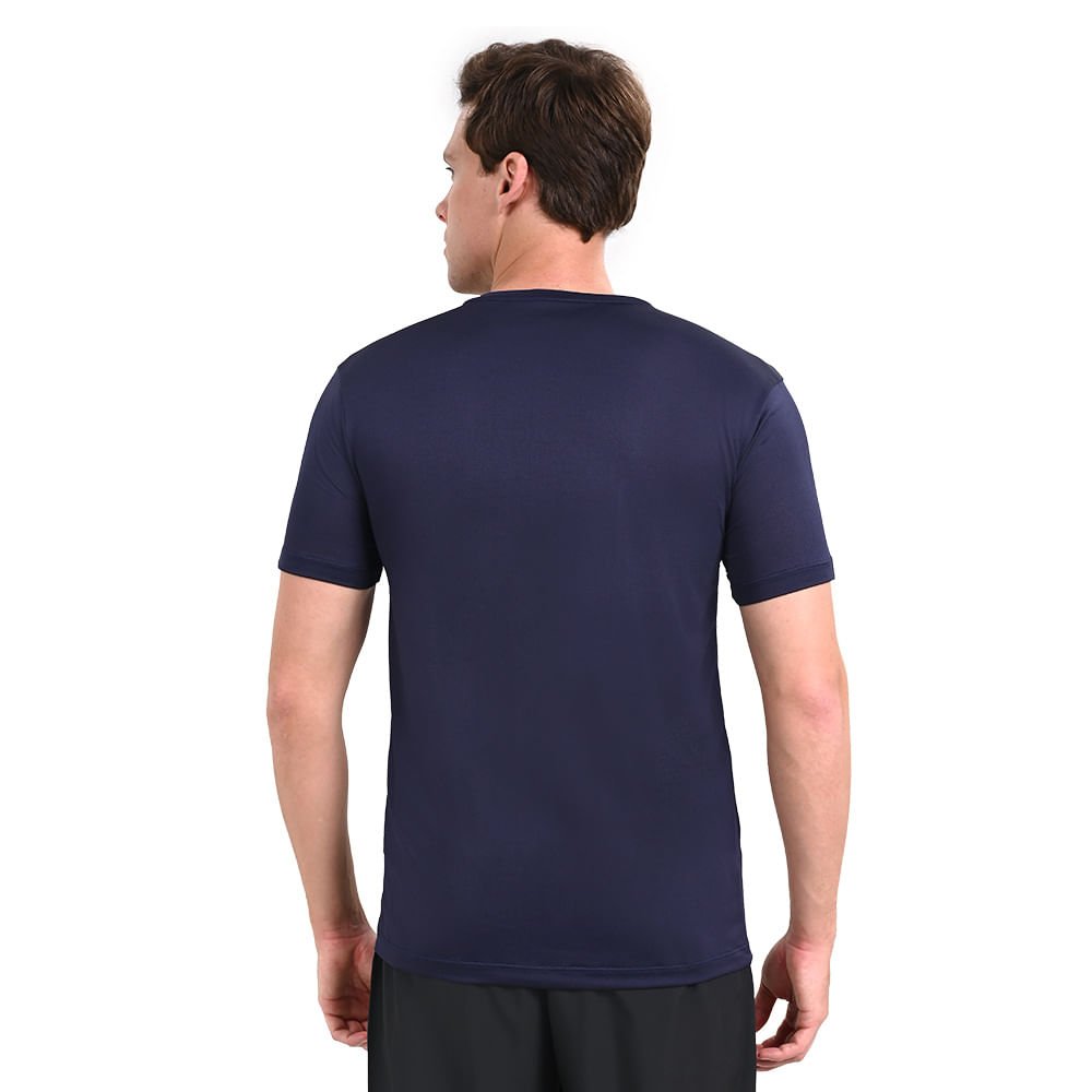 Camiseta de Corrida Masculina Mizuno Nirvana New Azul 3