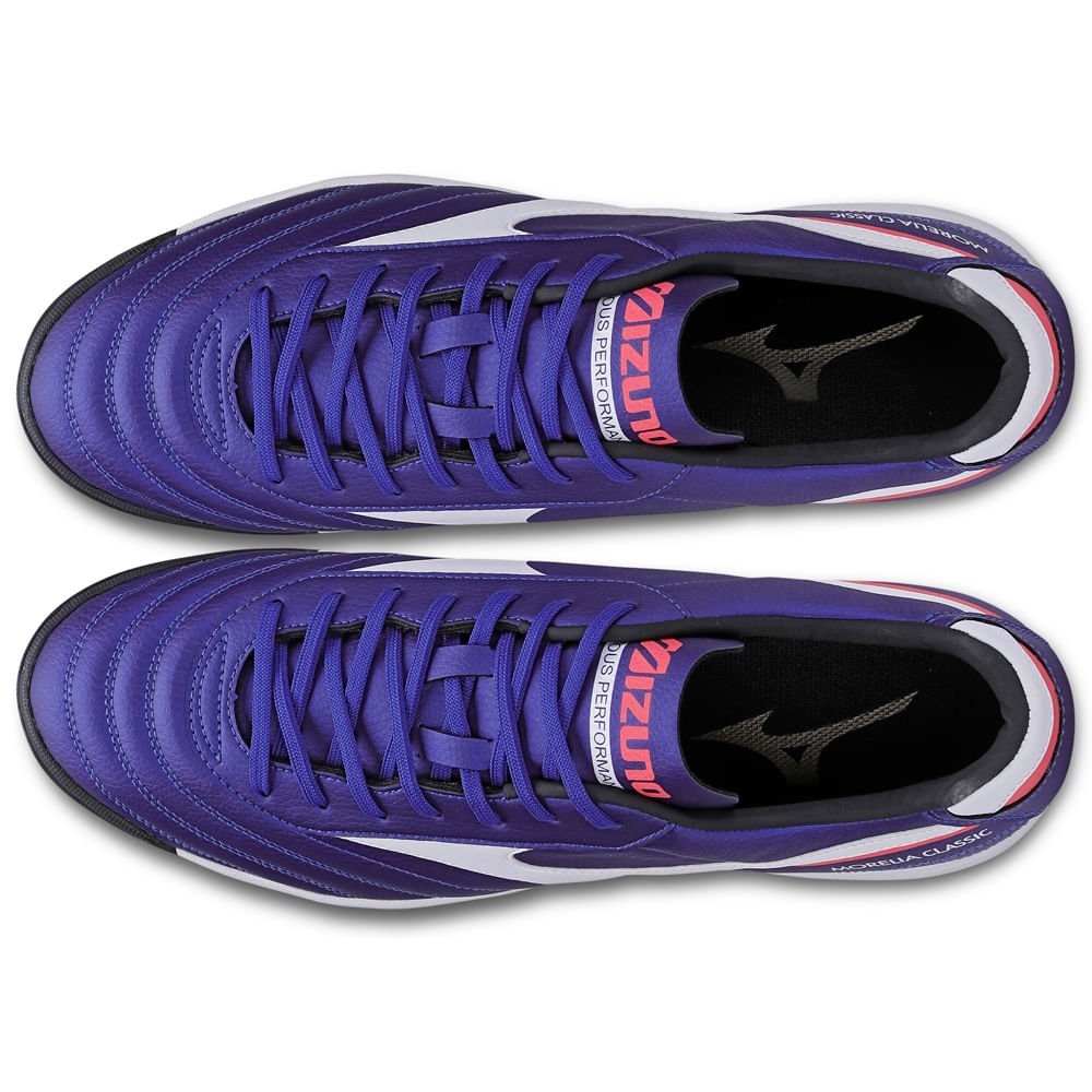Chuteira Society Masculina Mizuno Morelia Classic AS Azul/Branco/Vermelho 3