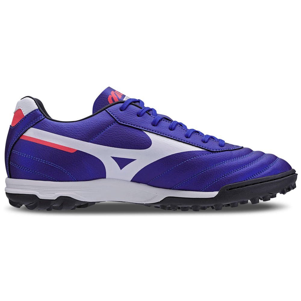 Chuteira Society Masculina Mizuno Morelia Classic AS Azul/Branco/Vermelho 5