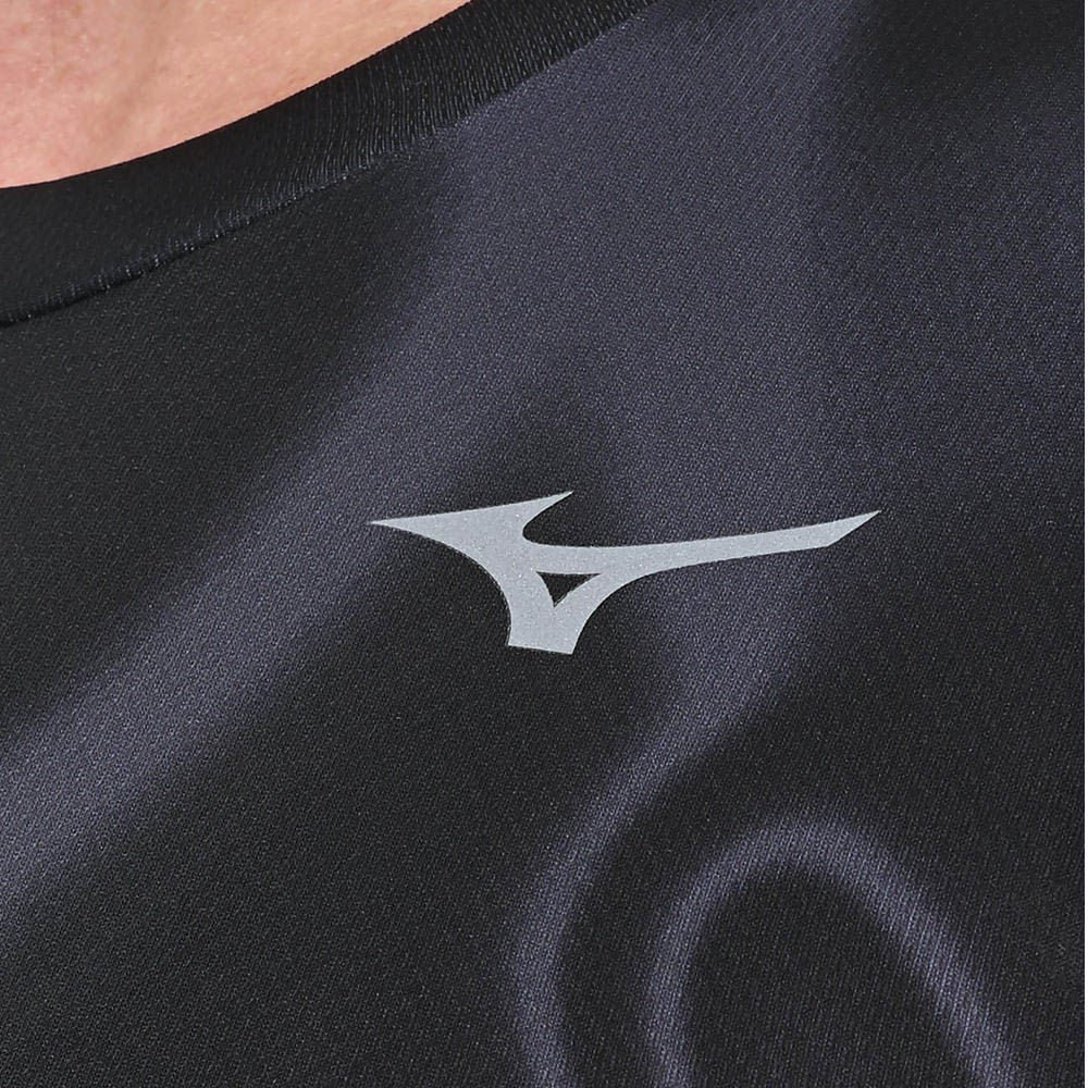 Camiseta de Corrida Masculina Mizuno Core Graphic Preto 5