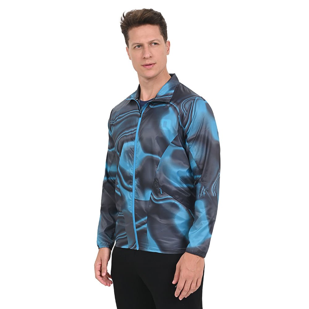 Jaqueta de Corrida Masculina Mizuno Premium Aero Azul 2