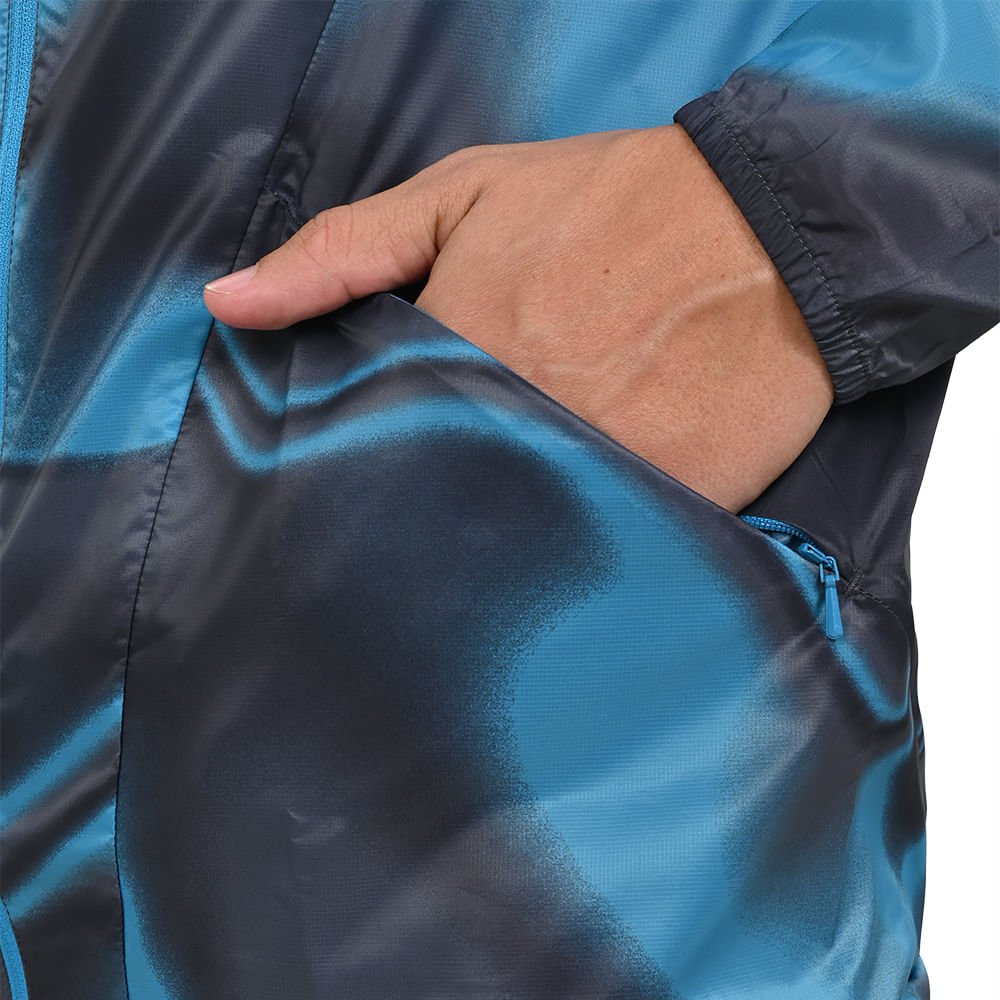 Jaqueta de Corrida Masculina Mizuno Premium Aero Azul 4