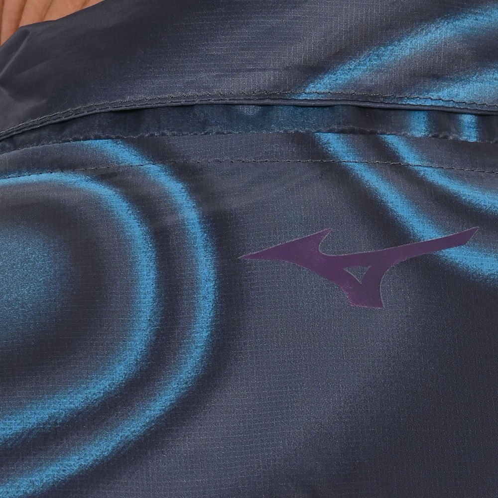 Jaqueta de Corrida Masculina Mizuno Premium Aero Azul 5