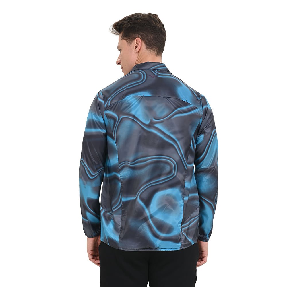 Jaqueta de Corrida Masculina Mizuno Premium Aero Azul 6