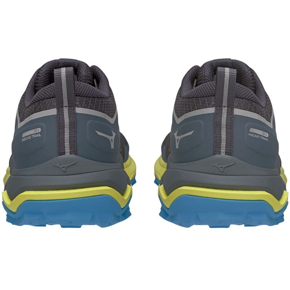 Tênis de Trilha Masculino Mizuno Wave Ibuki 4 Cinza/Verde/Azul 3