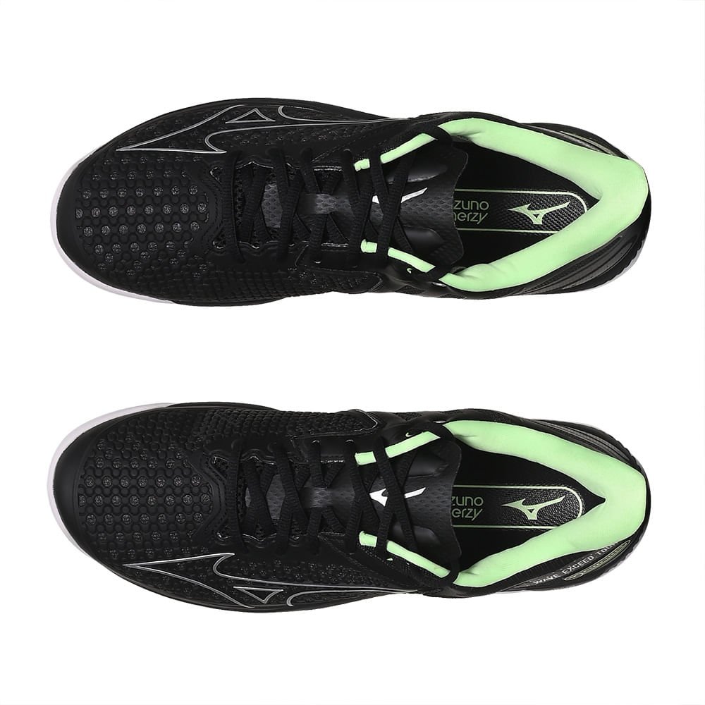 Tênis de Tennis Mizuno Wave Exceed Tour 5 All Court Preto/Verde 2