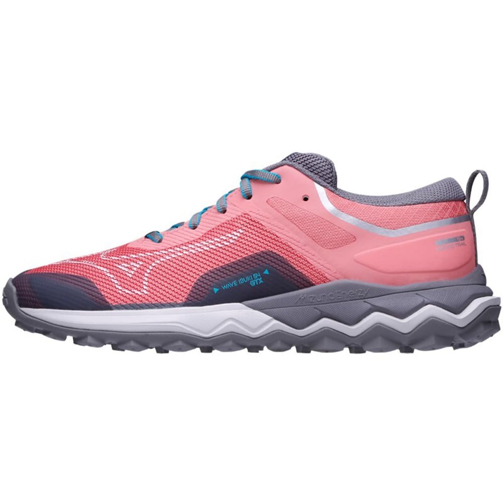 Tênis de Trilha Feminino Mizuno Wave Ibuki 4 GTX Rosa/Cinza 1