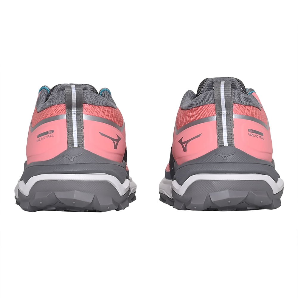 Tênis de Trilha Feminino Mizuno Wave Ibuki 4 GTX Rosa/Cinza 3