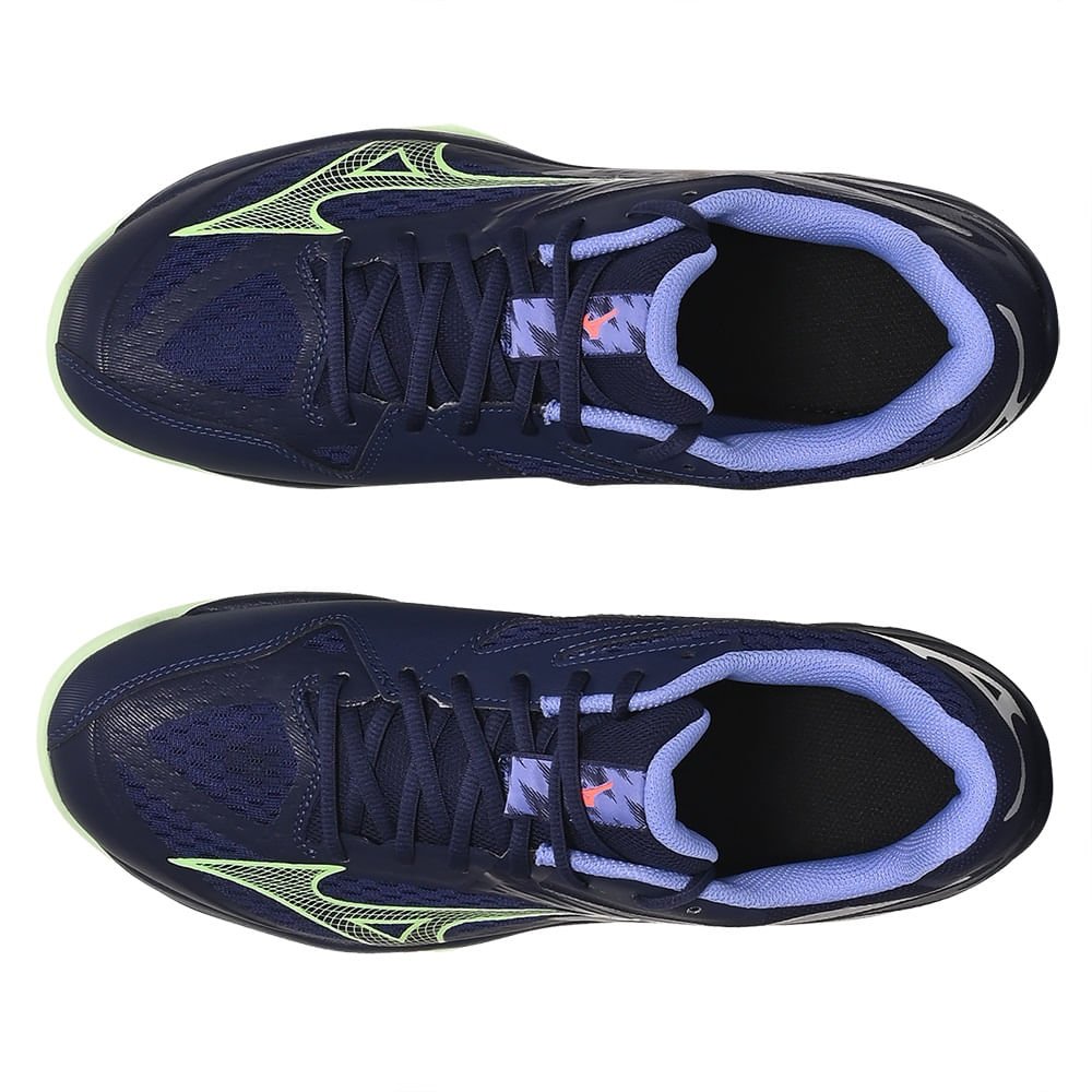 Tênis de Volei Unissex Mizuno Thunder Blade Z Azul/Verde 2