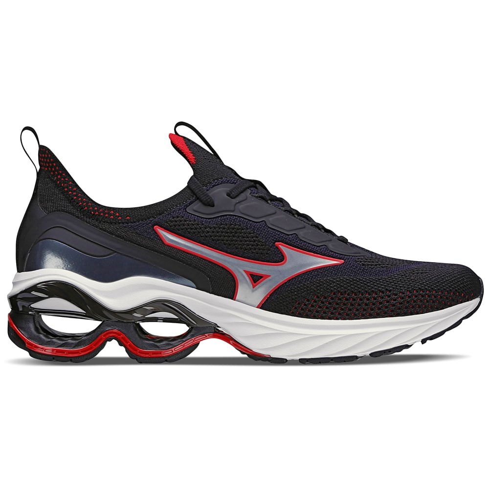 Tênis Mizuno Wave Invictus 4 Unissex Preto 4
