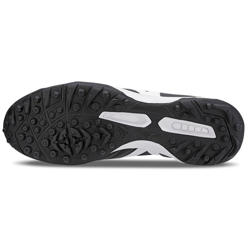 Chuteira Society Masculina Mizuno Morelia Classic AS Preto/Branco/Vermelho 2
