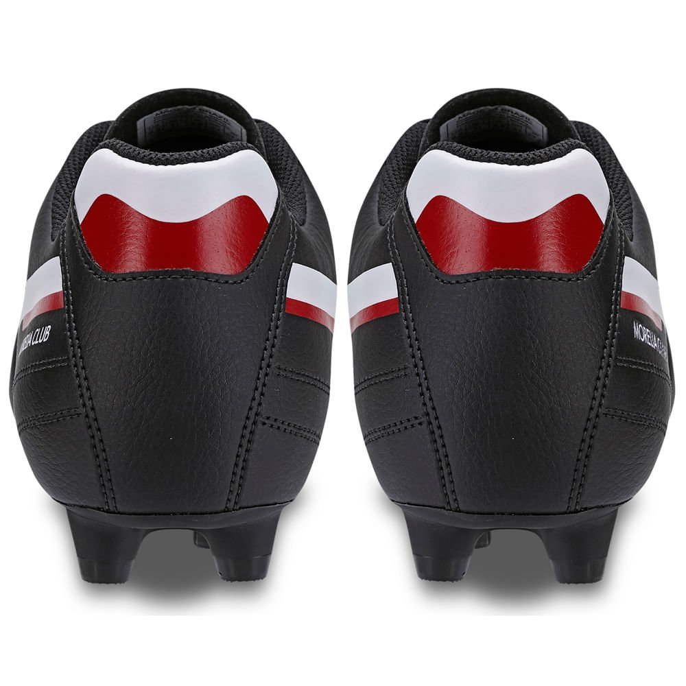 Chuteira de Campo Masculina Mizuno Morelia Club MD Preto/Branco/Vermelho 4