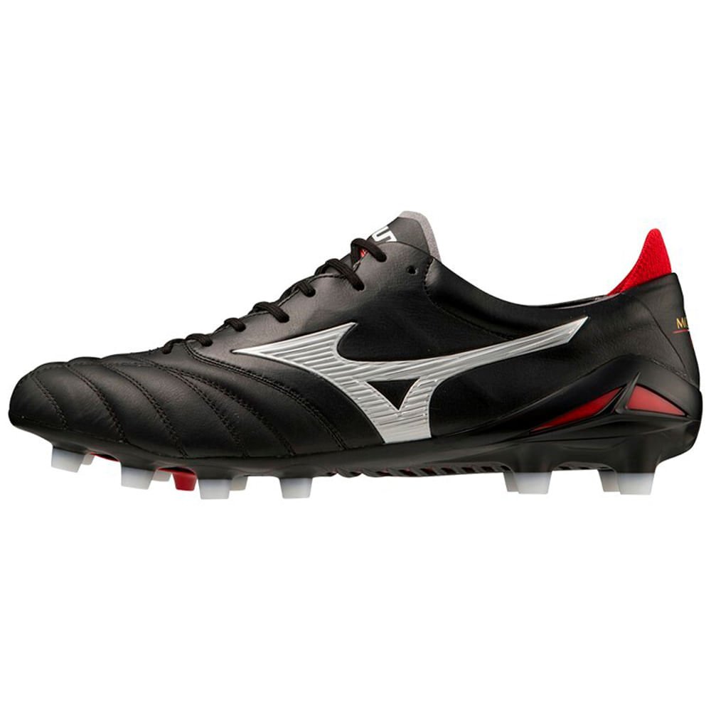 Chuteira de Campo Masculina Mizuno Morelia Neo IV Japan Preto/Branco/Vermelho 1