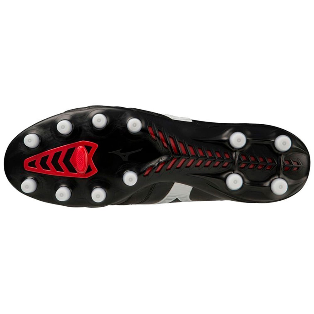 Chuteira de Campo Masculina Mizuno Morelia Neo IV Japan Preto/Branco/Vermelho 2