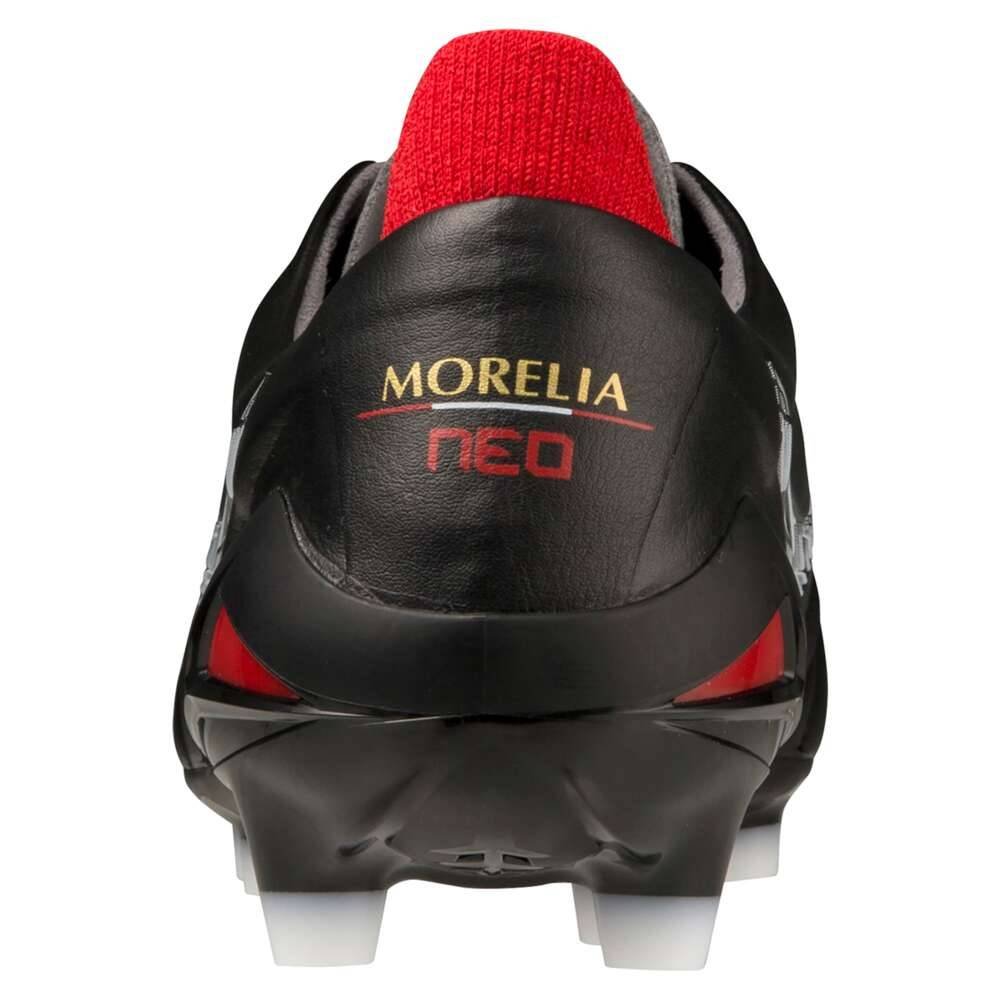 Chuteira de Campo Masculina Mizuno Morelia Neo IV Japan Preto/Branco/Vermelho 4