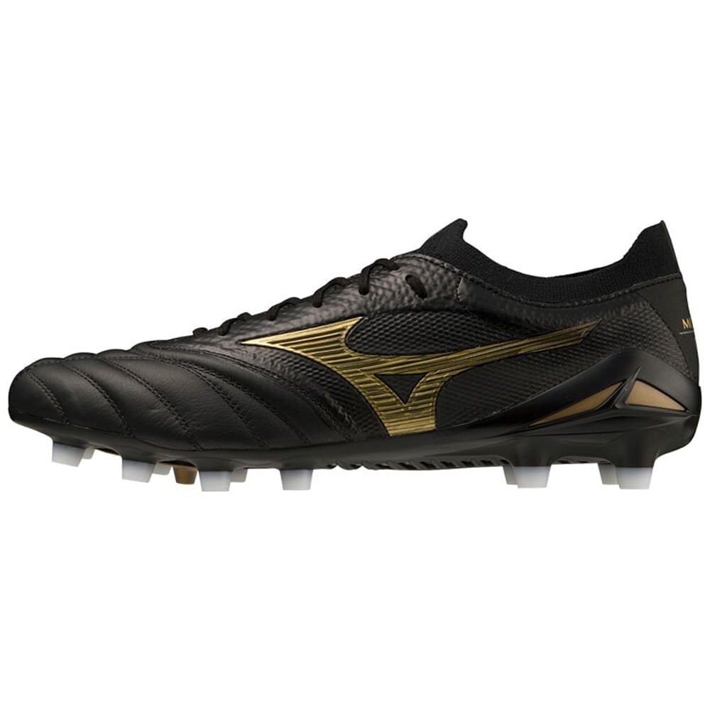 Chuteira de Campo Masculina Mizuno Morelia Neo IV Beta Japan Preto/Dourado 1