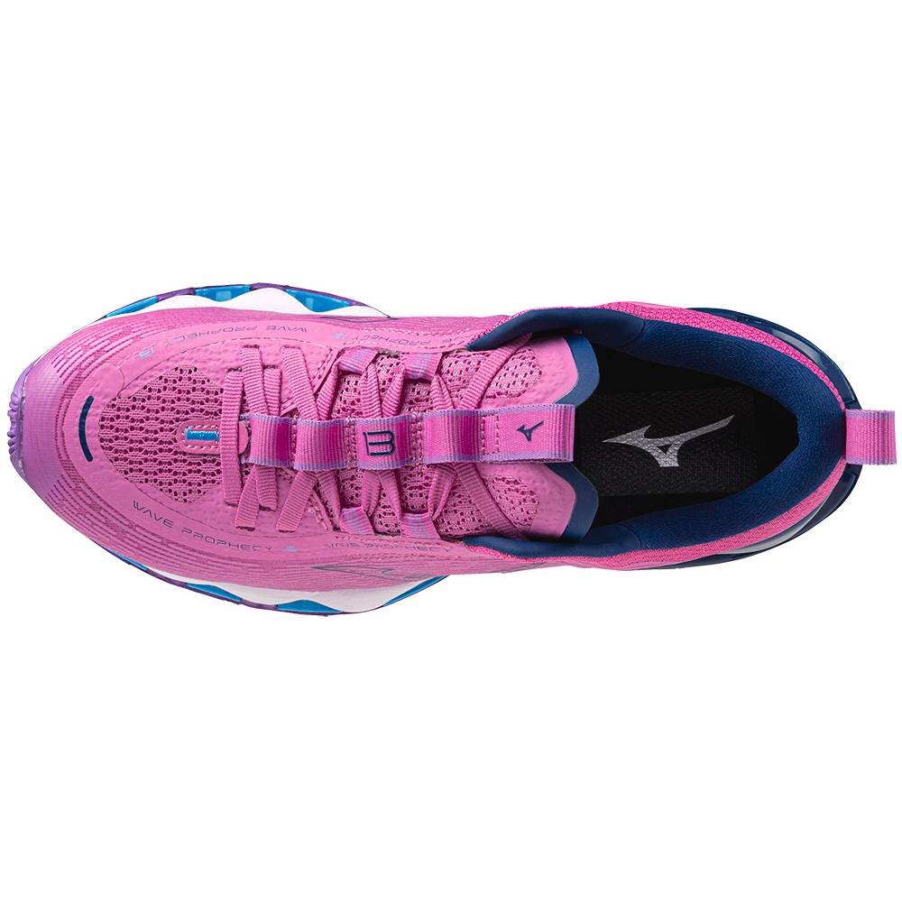 Tênis Feminino Mizuno Wave Prophecy 13 Rosa/Azul 2