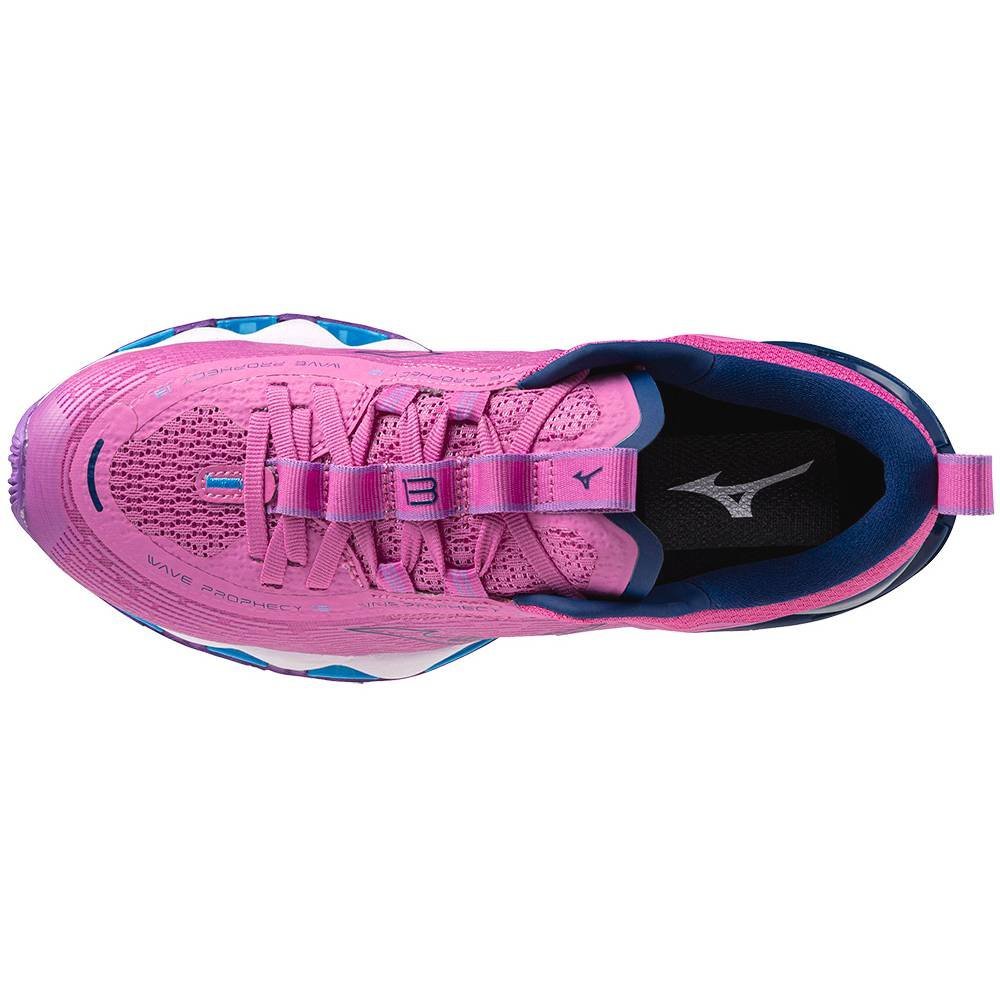 Tênis Feminino Mizuno Wave Prophecy 13 Rosa/Azul 2