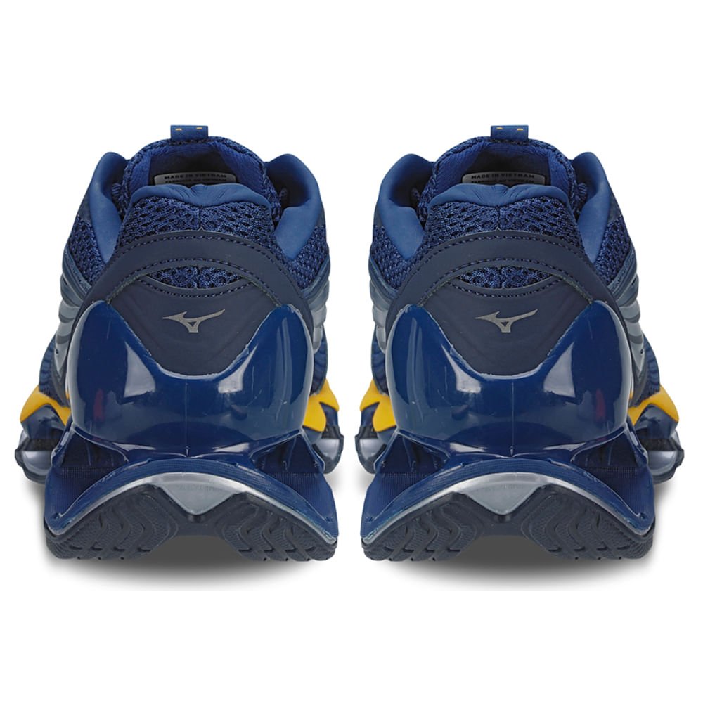 Tênis Masculino Mizuno Wave Prophecy 13-S Azul/Amarelo 3