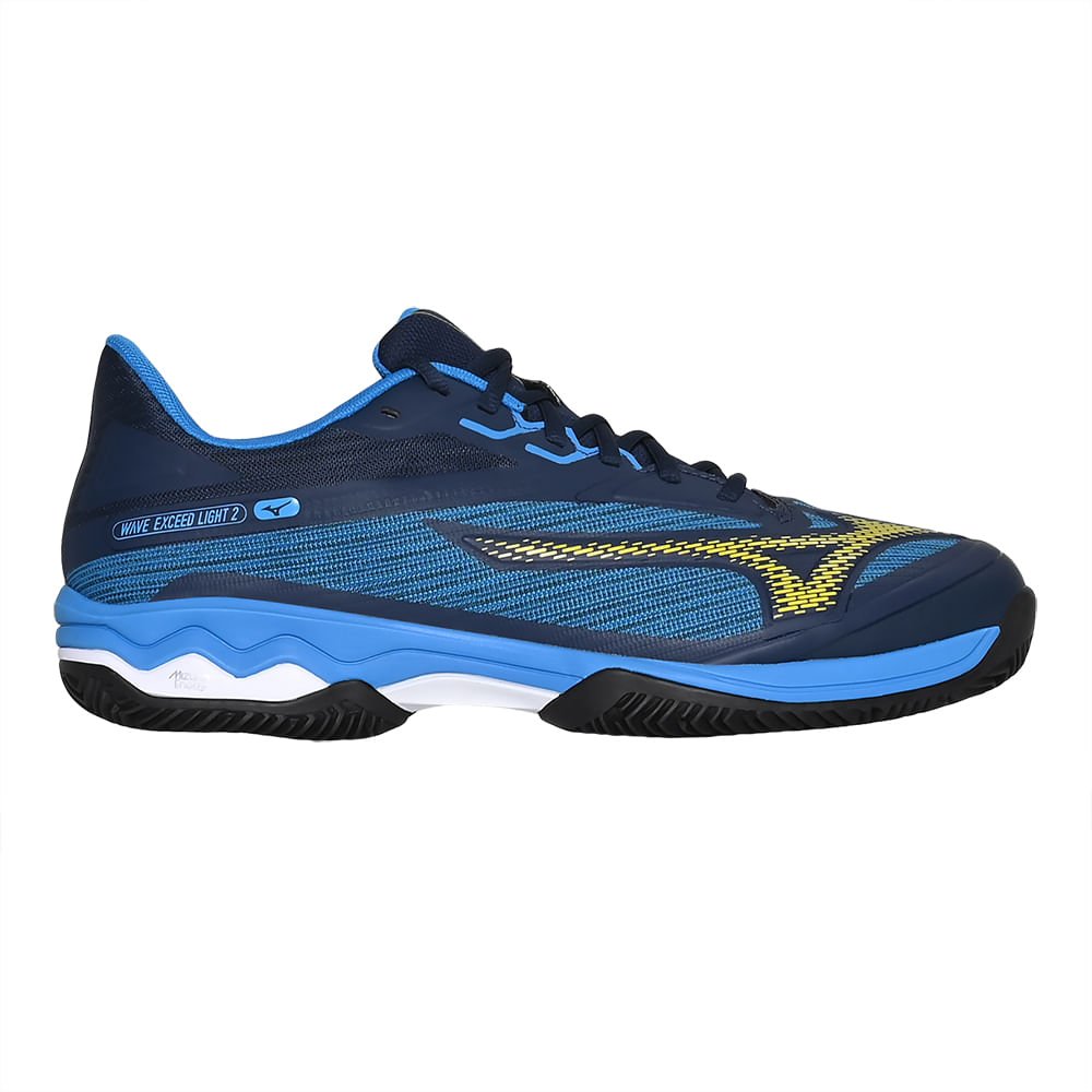 Tênis de Tennis Masculino Mizuno Exceed Light 2 Clay Court Azul 3