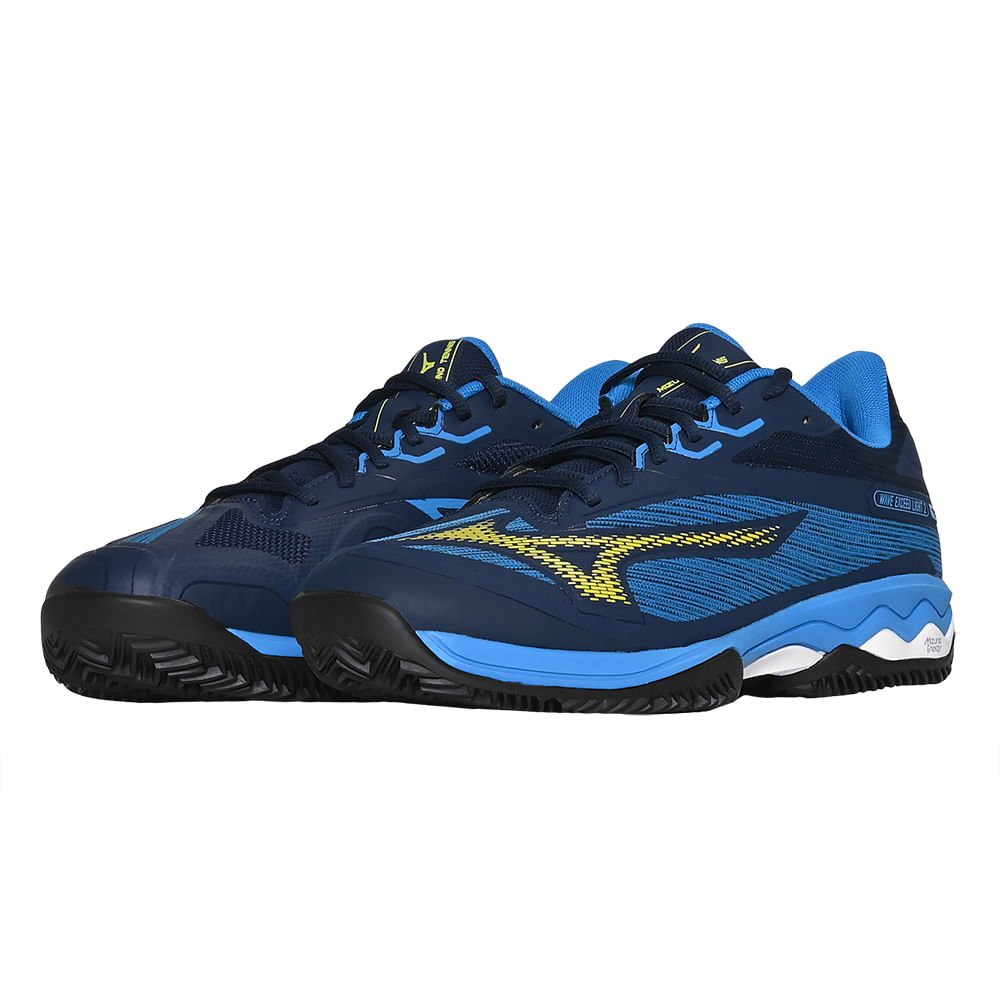Tênis de Tennis Masculino Mizuno Exceed Light 2 Clay Court Azul 4