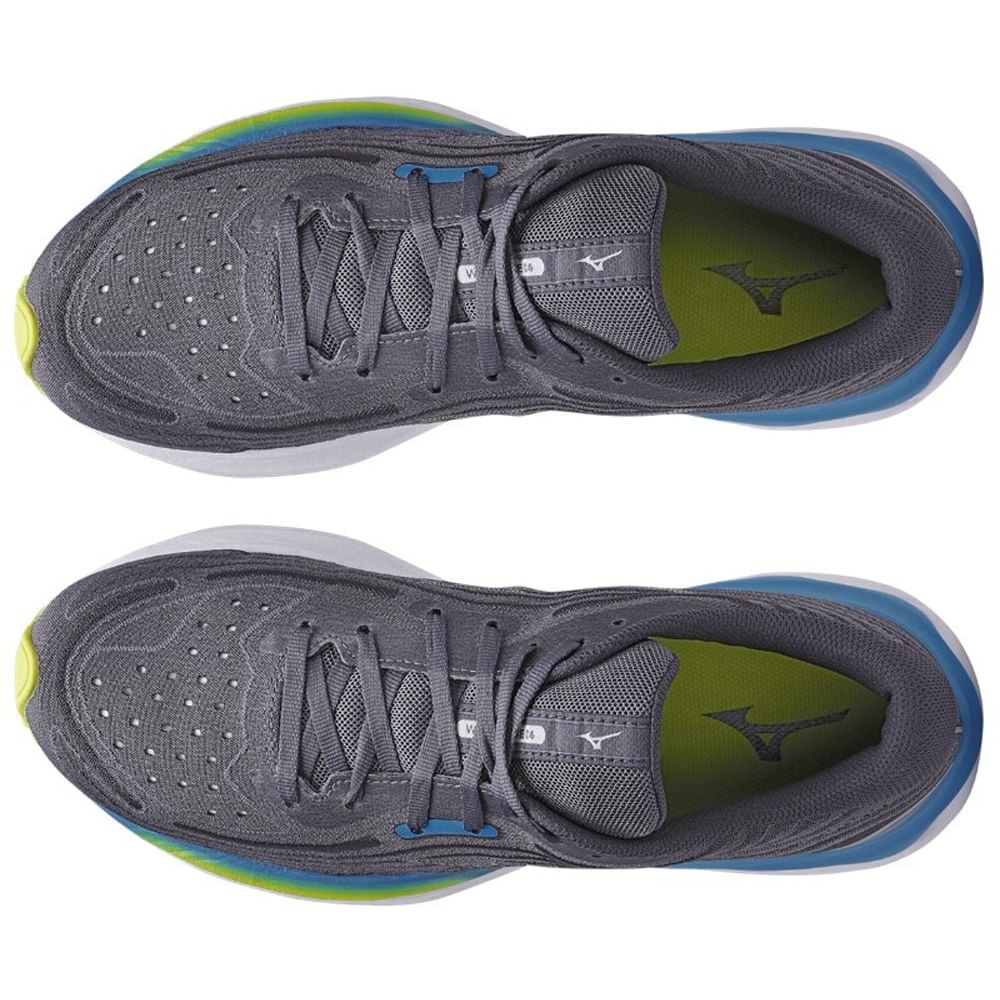 Tênis de Corrida Masculino Mizuno Wave Skyrise 4 Cinza 2