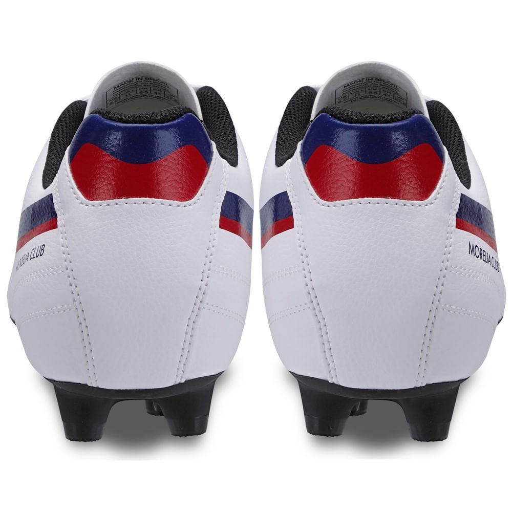 Chuteira de Campo Masculina Mizuno Morelia Club MD Branco/Azul 4