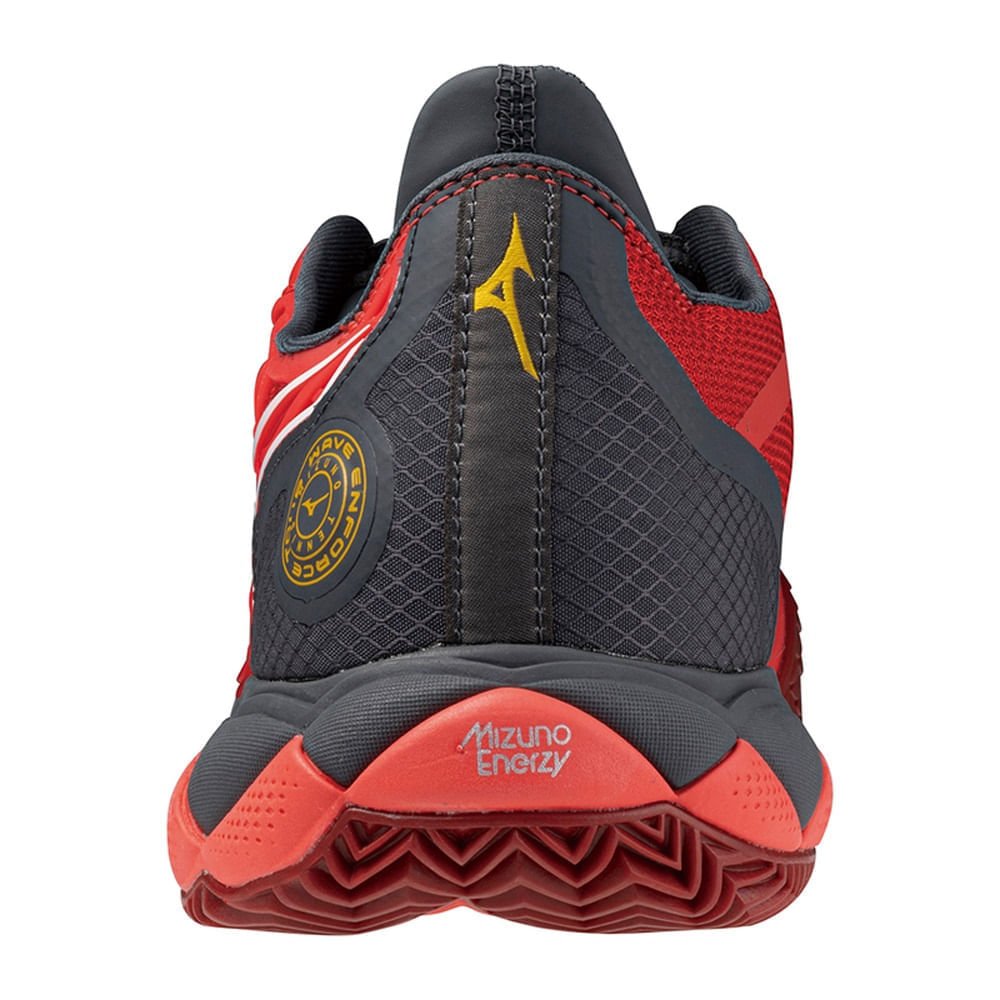 Tênis de Tennis Unissex Mizuno Wave Enforce Tour Clay Court Vermelho/Preto 3