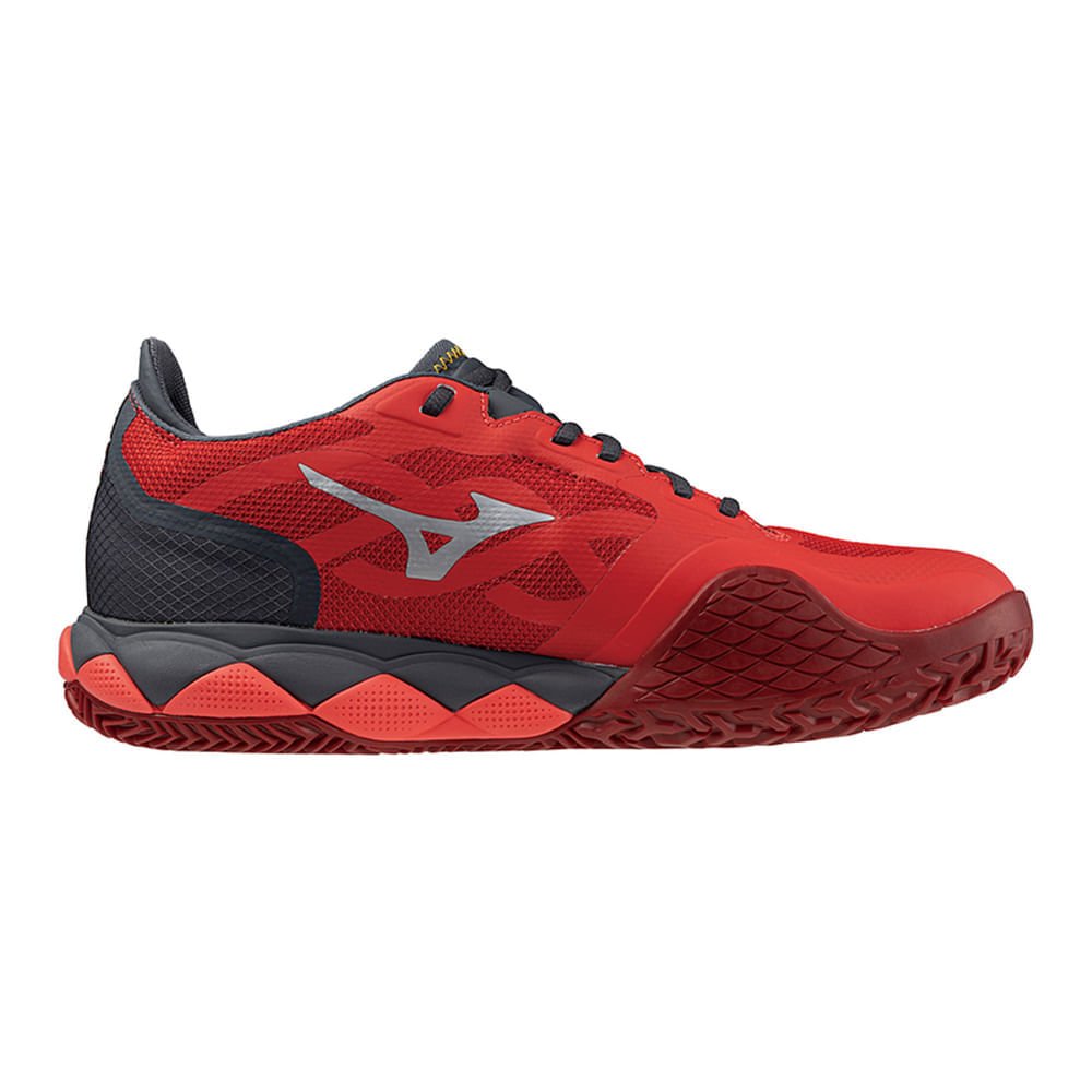 Tênis de Tennis Unissex Mizuno Wave Enforce Tour Clay Court Vermelho/Preto 4