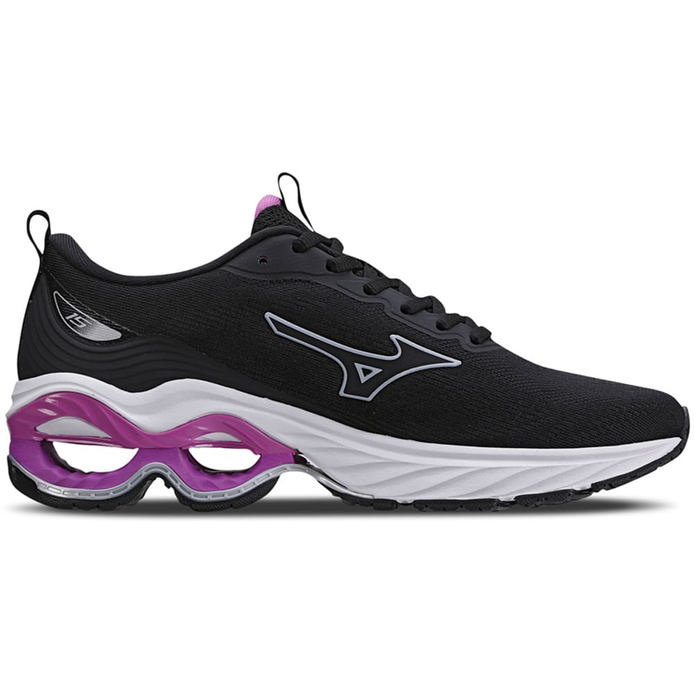 Tênis de Corrida Feminino Mizuno Wave Frontier 15 Preto 4