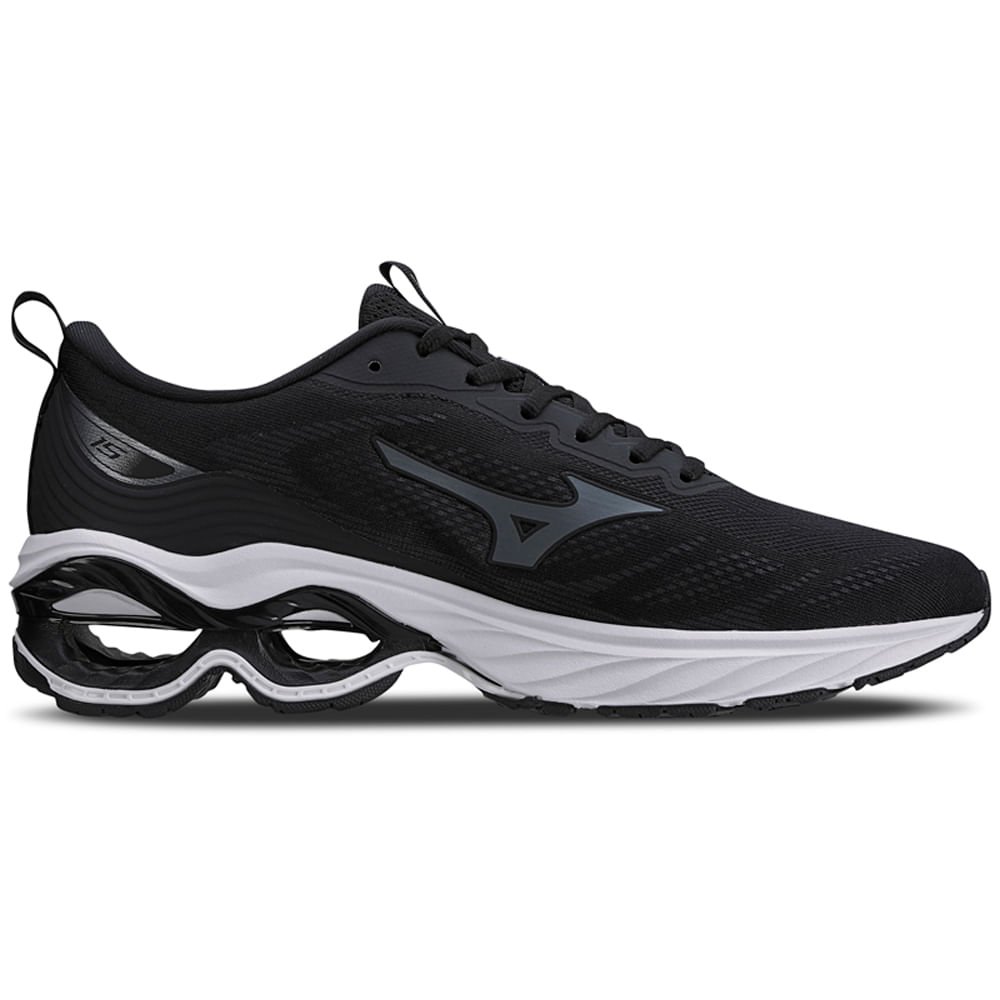 Tênis de Corrida Masculino Mizuno Wave Frontier 15 Preto 4