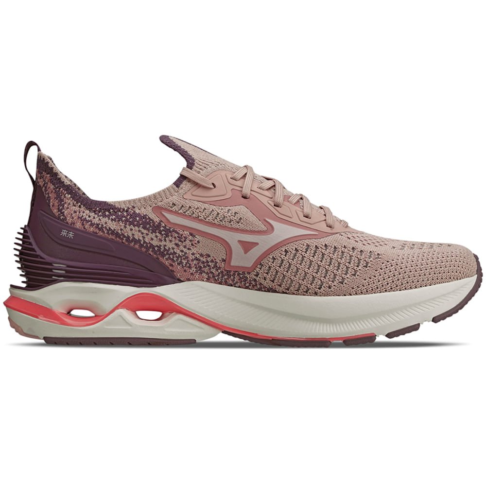 Tênis de Corrida Unissex Mizuno Wave Mirai 6 Roxo 4